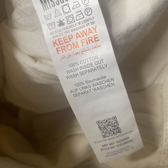 Missguided Women Tall Enzyme Dad Jean High Waisted Raw Hem Mom Jeans Sand Sz 2 - Picture 13 of 16